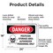 Signmission Pesticide Storage Area Authorized Only Danger Sign, Aluminum, 24in W x 18in L, 2PK OS-2PACK-DS-A-1824-L-2036 - alternate 2